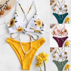 Summer, 2piecebathingsuit, Sunflowers, bathing suit