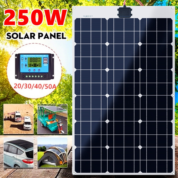 Solar Panel Cell Flexible Module Kit Waterproof for RV/Car/Boat New 