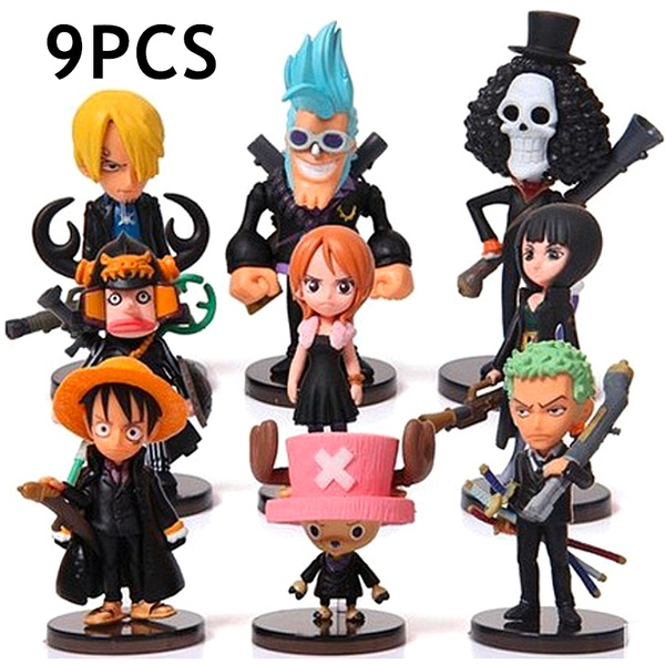 Paiuan OP Figures Toy 8PCS Ace Sabo Sanji Chopper Nami Luffy Zoro