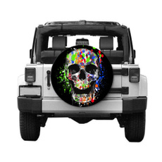 rv, Truck, carsparewheeltirecover, skull