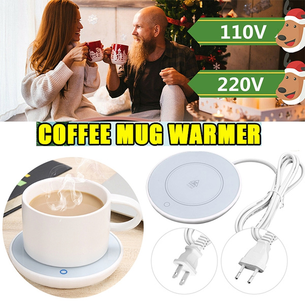 220V Cup Heater Coffee Mug Cup Mat Warmer Heating Pad for Home