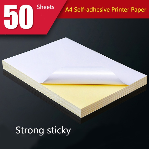 50 Sheets A4 Laser Inkjet Printer Copier Craft Paper White Self