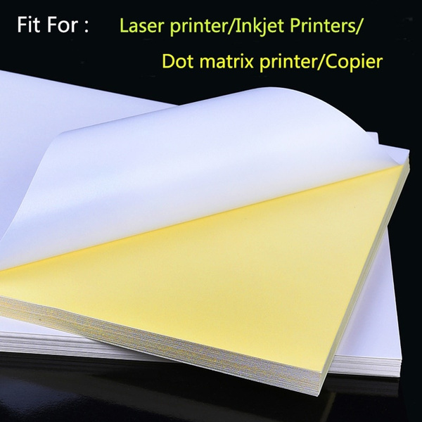 50 Sheets A4 Laser Inkjet Printer Copier Craft Paper White Self
