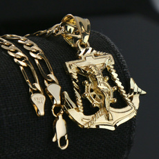 Brass, necklaces for men, Christian, Chain