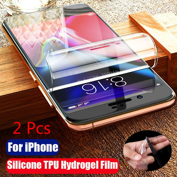 Película protetora de silicone hidrogel TPU para Apple IPhone 11 Pro XS Max  XR Iphone X 7 8 6 6 S Plus 5 Protetor de tela Película protetora | Wish