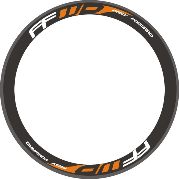 Fast Forward Rim Wheel Decal Stickers Deep Rim Carbon Bike Stickers Kit For 700C 