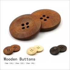 buttonsdecorative, Wood, Coffee, buttonssewing