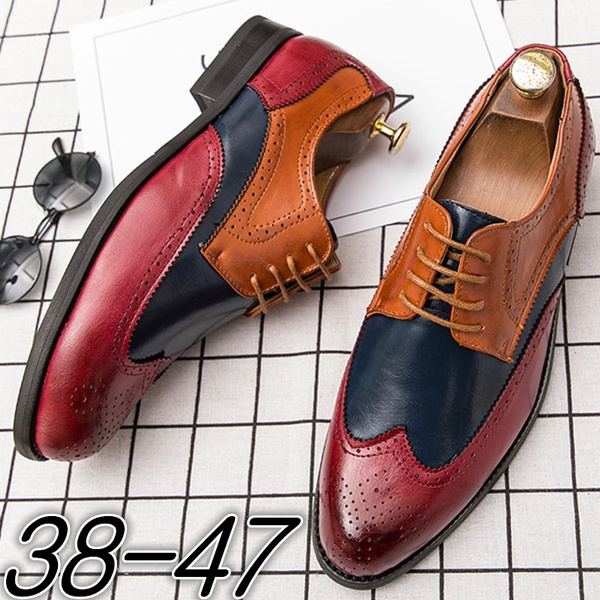 Wine colored shop mens dress shoes