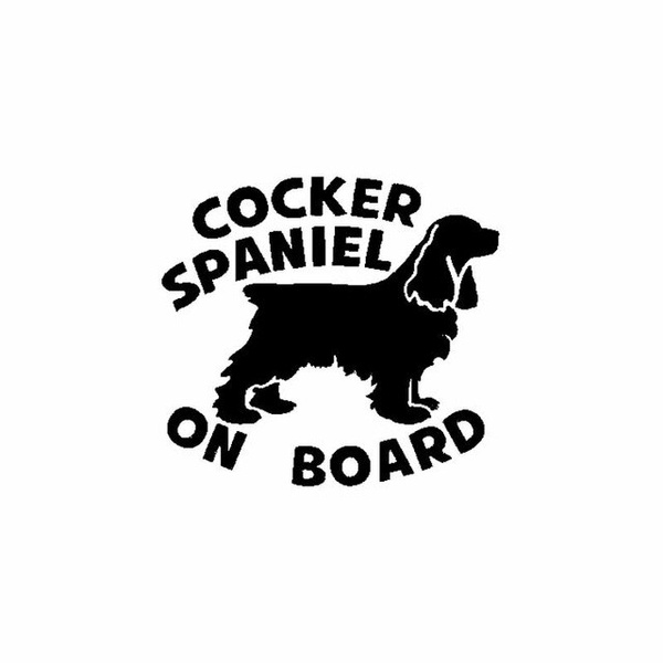 Cocker spaniel car hot sale stickers