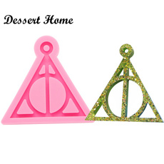 harrypotterlogokeychainsmold, polymer, Jewelry, epoxyandresincraftmold