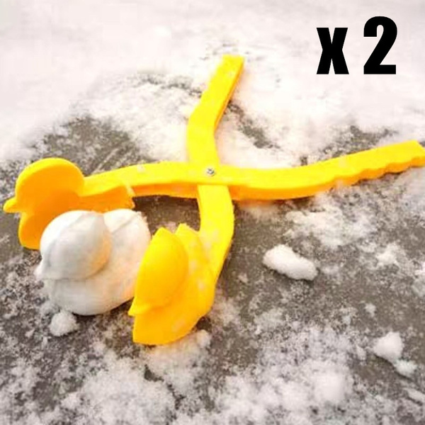 Cute Duck Shaped Snowball Maker Clip Children Outdoor Winter Snow Sand Mold Tool 