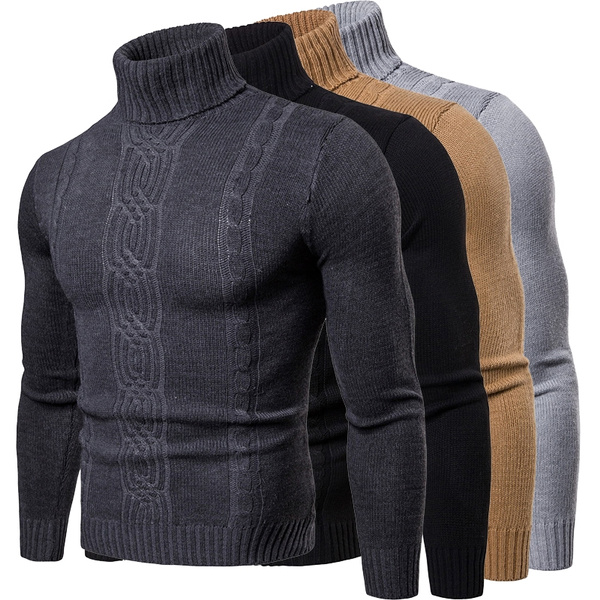 Fashion Autumn and Winter Sweater New Men's Thickening Casual Pullover ...