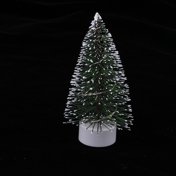 1/12 Dollhouse Miniature LED Light Christmas Tree Model Ornaments White