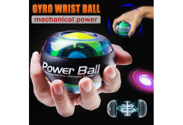 Relax Wrist Muscle Power Ball Arm Exerciser Strengthener LED Fitness Equipme J* 