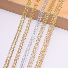 Jewelry, lace trim, goldlacefabric, Lace