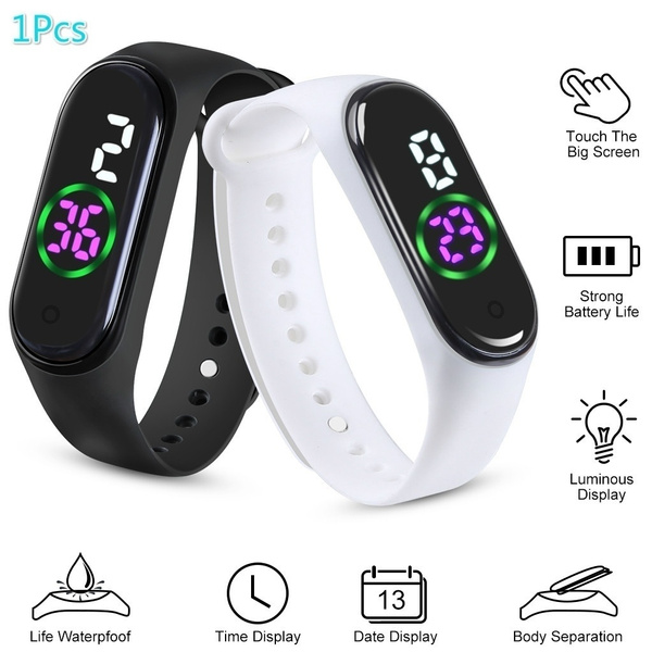 Digital watch discount touch screen