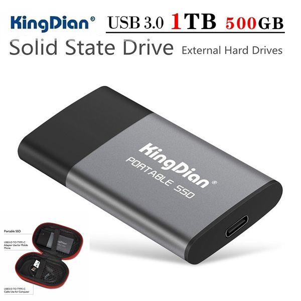 Portable SSD 1TB 500GB SSD Hard Drive External SSD USB 3.0 TYPE-C