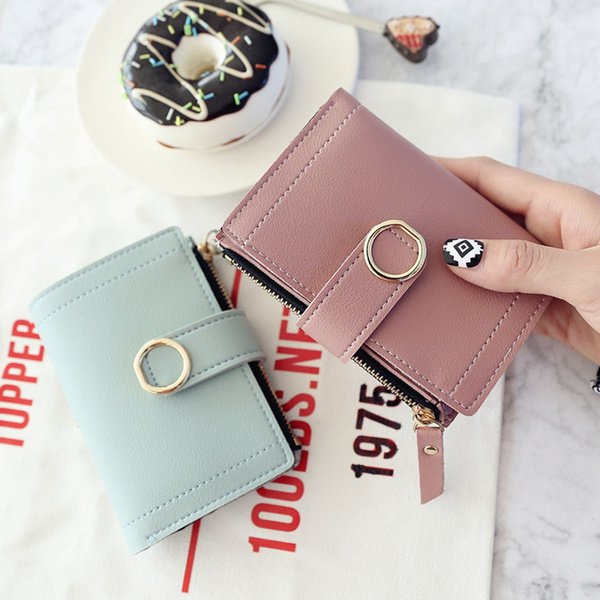 CoCopeaunt Fashion Women Coin Purse Wallet Ladies Girls Solid Color Leather Wallets  Money Card Holder Coin Bag Clutch - Walmart.com