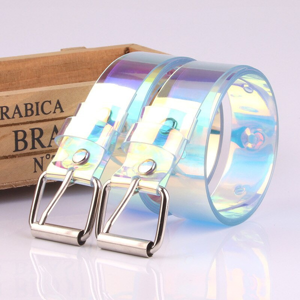 Fashion Colorful Transparent Belt 