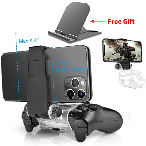 Disse Forventning Dødelig PS4 Controller Phone Clip Holder Clamp Mount Bracket for PlayStation 4 PS4  Dual Shock Wireless Controller [Playstation 4] for IPhone 11 Pro, 11 Pro  Max, 11, Xs, Xs Max, X, 8 Plus, 8, 7 Samung Huawei Ect. | Wish