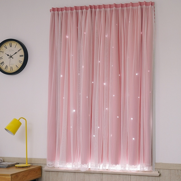 Fashion Double Layer Velcro Curtain, How To Hang Double Layer Curtains
