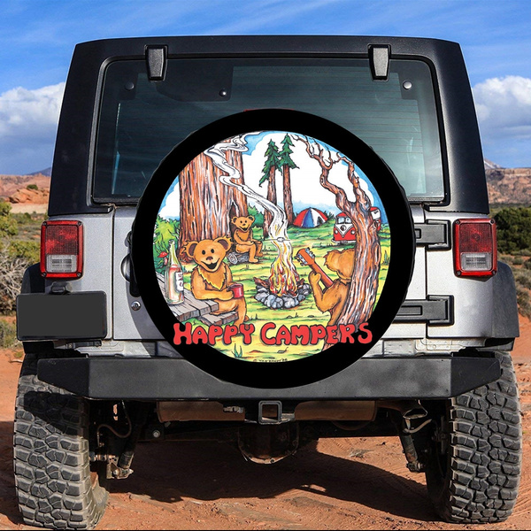 Truck and Many Vehicle 14 15 16 17 SUV MSGUIDE Spare Tire Cover Bear Mountains Waterproof Wheel Tire Protectors for Jeep RV Universal Fits Tire Camper Travel Trailer 