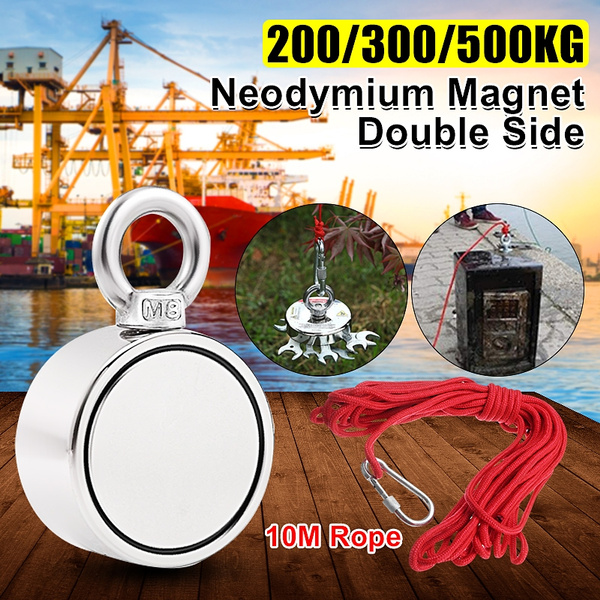 500-kg Powerful Permanent Neody Fishing Metal Detector Double Side Neodymium 10m 