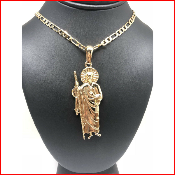 San Judas Tadeo Necklace Zircon Copper Religion Pendant Stainless Steel  Snake Chain Saint Jude Thaddeus Necklaces Jewelry NGG43 - AliExpress