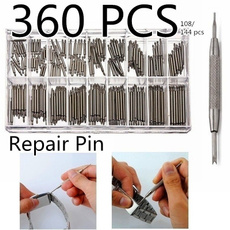 WatchMaker Watch Band Spring Bars Strap Link Pins Steel Repair Kit Tools 360/144/108 Pcs