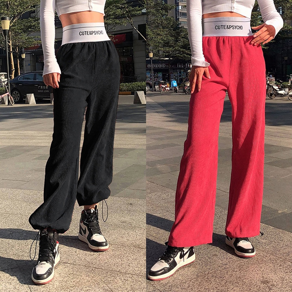 Wide store band sweatpants