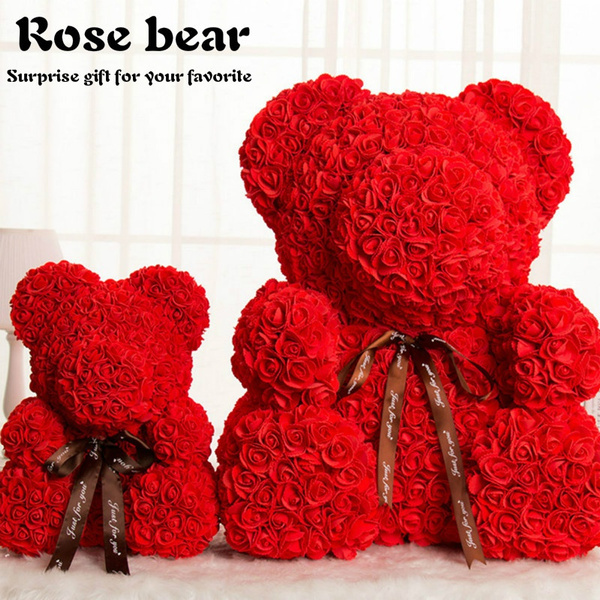 valentines rose teddy bear