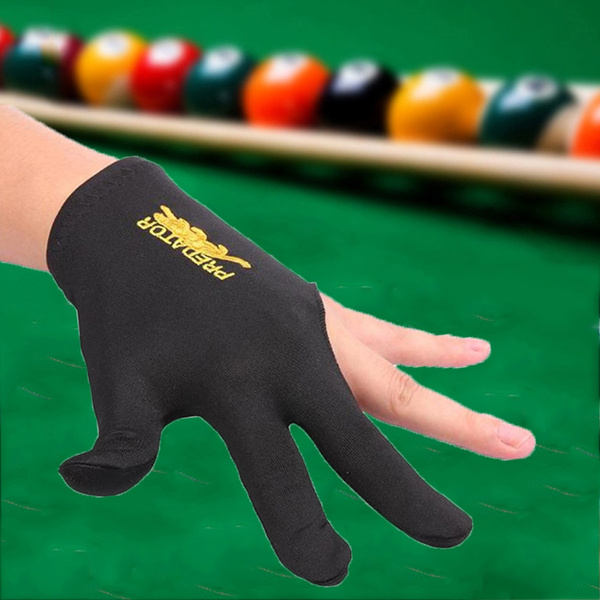 Guanto Da Biliardo Per Mancini Con 3 Dita – Lycra Elasticizzata, Asciugatura Rapida, Antiscivolo, Taglia Unica, Blu/Rosso - 3