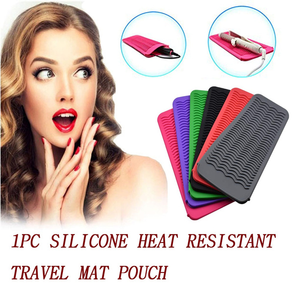 Silicone for Curling Irons Heat Resistant Non-slip Mat Hot Hair Tools