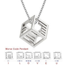 morsecode, Sterling, Choker, Jewelry