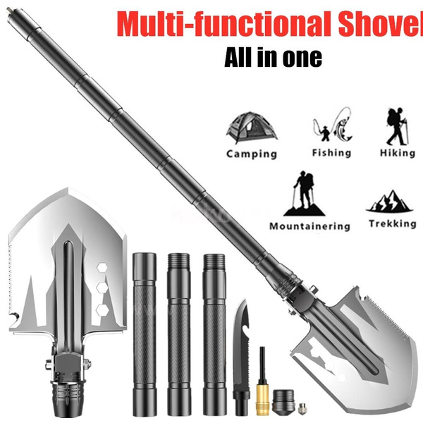 Multi-functional Portable Folding Shovel Survival Tool Outdoor Equipment  Entrenching Tool for Hiking Camping Fishing 