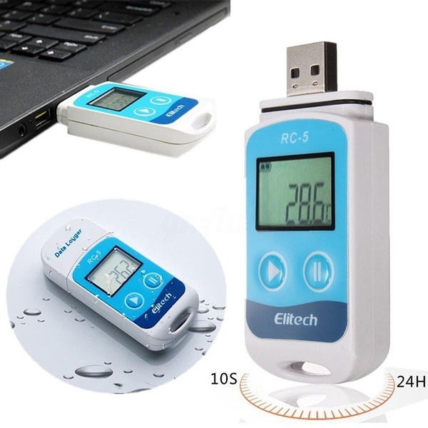 Portable Waterproof USB Temperature Data Logger Datalogger RC-5 ...