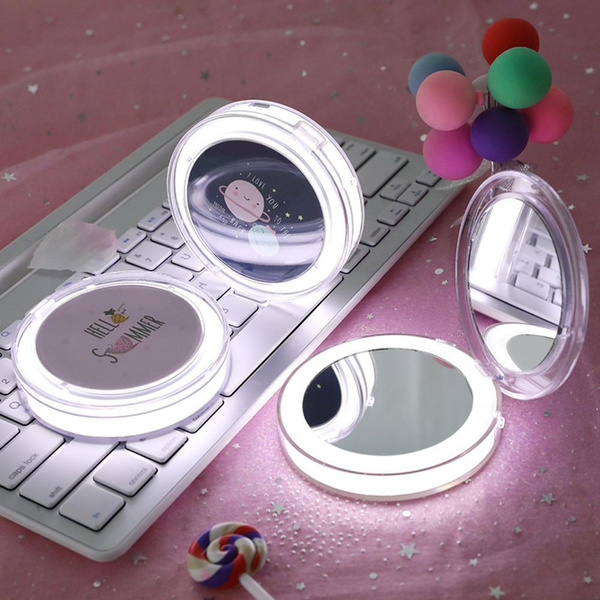 led mini makeup mirror