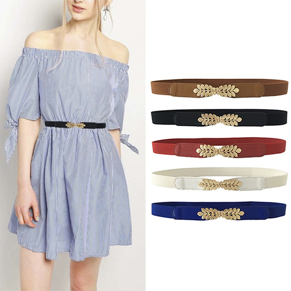 dress with belt on waist