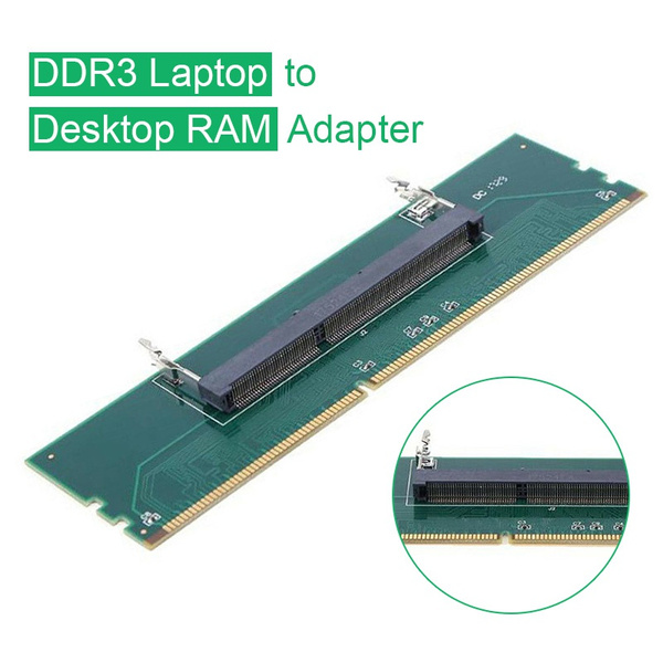 Skole lærer Accor velsignelse 1pc DDR3 Laptop SODIMM to Desktop PC Memory DIMM RAM Adapter Expansion Card  | Wish