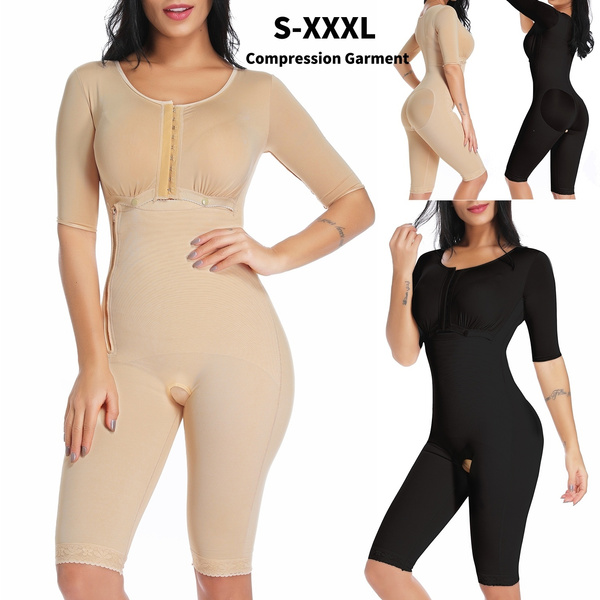 Womens Smooth Panty Full Body Shapewear Bodysuit Post Surgery Fajas  Compression Garment Firm Control Body Shaper