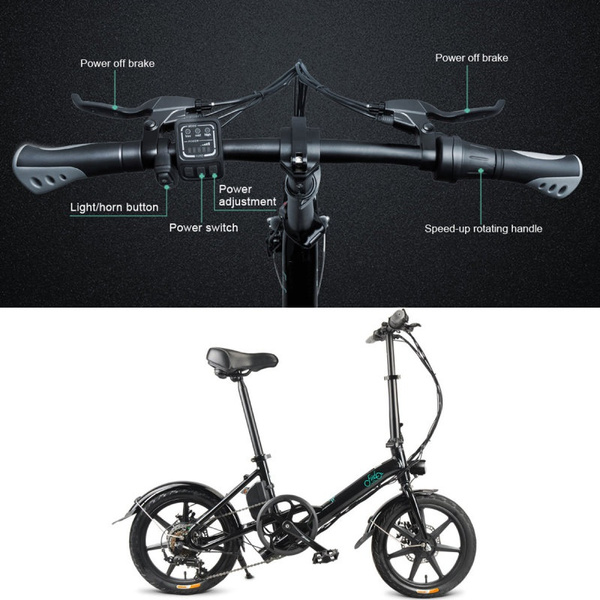 FIIDO D3S D2 Variable Speed Electric Folding Bike Aluminum Alloy 250W  E-Bike With 16\