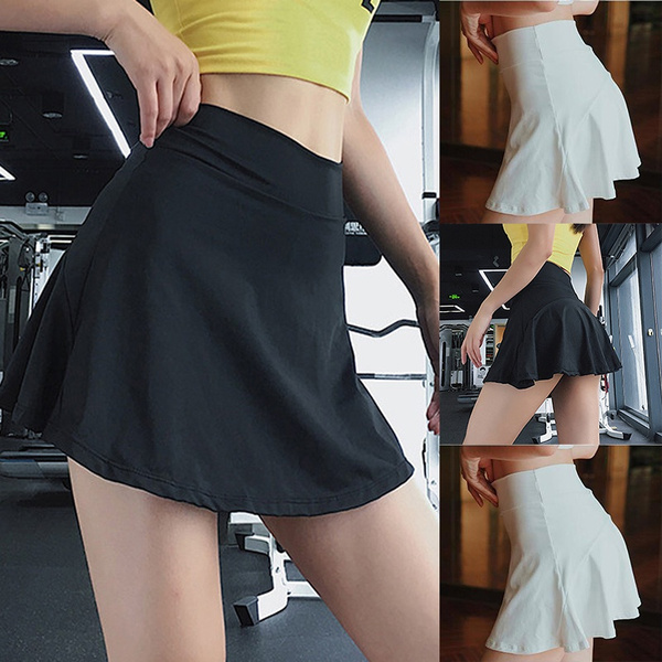 Women's Sports Short Skirt Pleated Yoga Short Skirt Fitness Sports