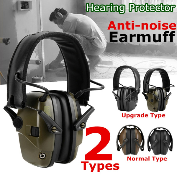 Electronic Tactic Shooting Earmuff Noise Reduction Foldable Hearing Protector 