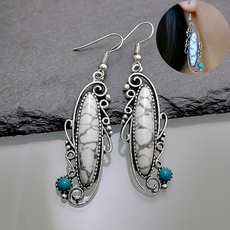 Turquoise, Jewelry, Sterling Silver Earrings, wedding earrings