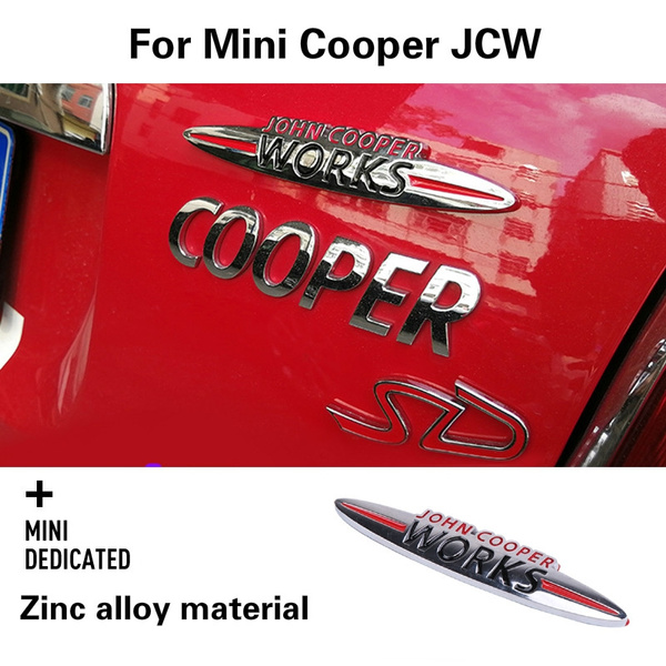 JCW modified car logo,For MINI Cooper JCW, air intake grille logo car ...