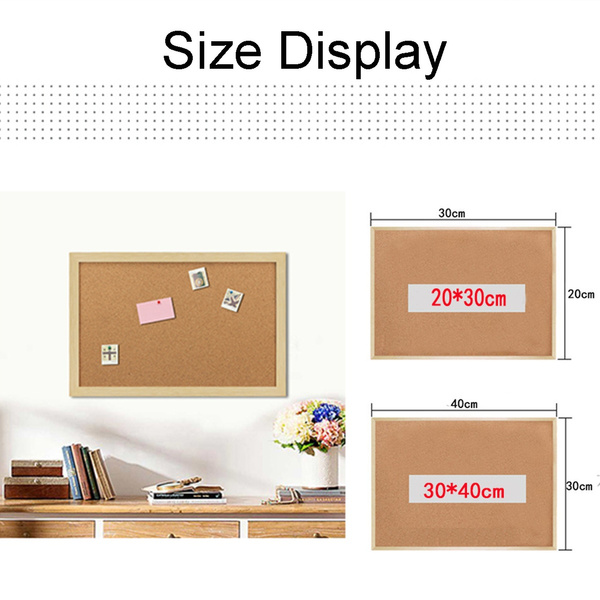 Natural Wood Frame Cork Bulletin Board Office Supplier Home Decorative P Kj