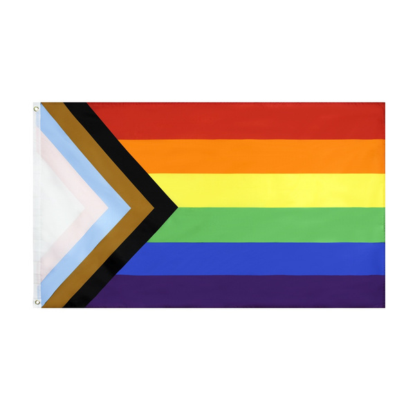 90*150cm 3x5fts LGBT Rainbow Gay Progress Pride Flag | Wish