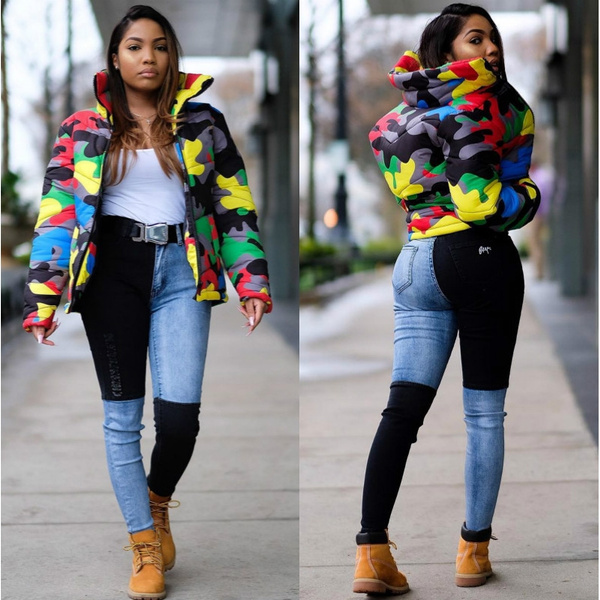 cropped puffer jacket plus size