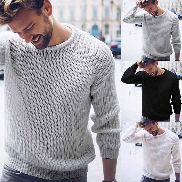 black casual sweater mens