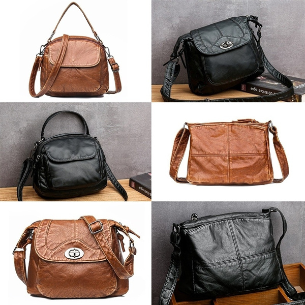 Fashion Women Shoulder Bag Pu Leather Crossbody Bag Soft Messenger